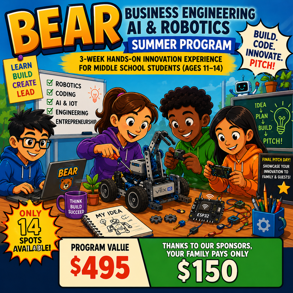 2026 BEAR (Business • Engineering • AI • Robotics) Workshops - by ThinkerBox