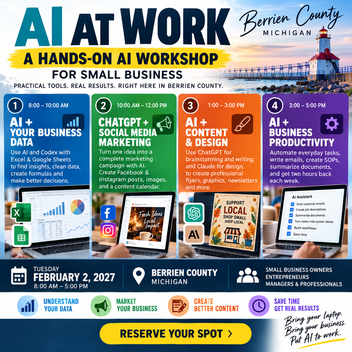 AI at Work: A Hands-On AI Workshop for Small Business