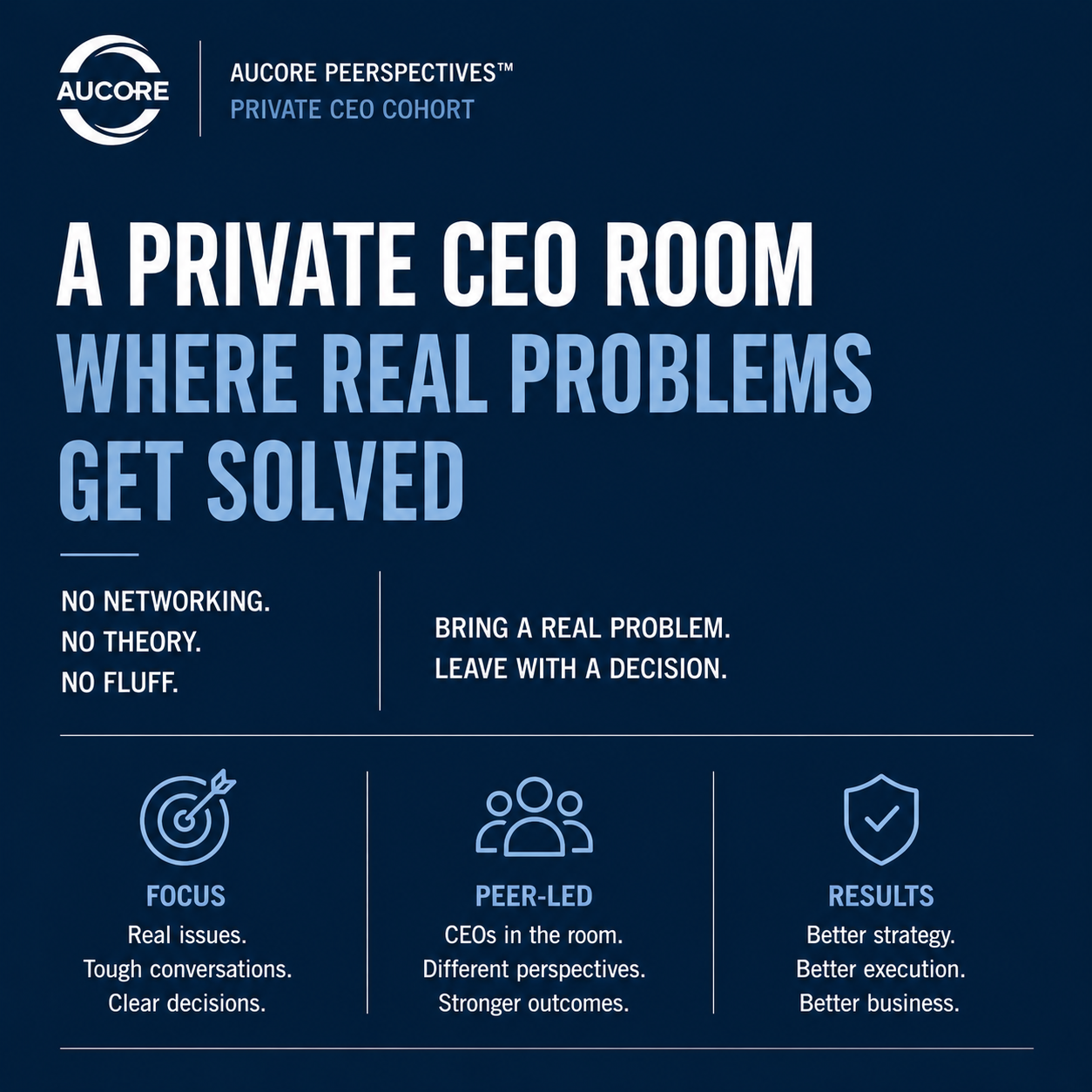 AUCORE Peerspectives™ Roundtables - October Cohort
